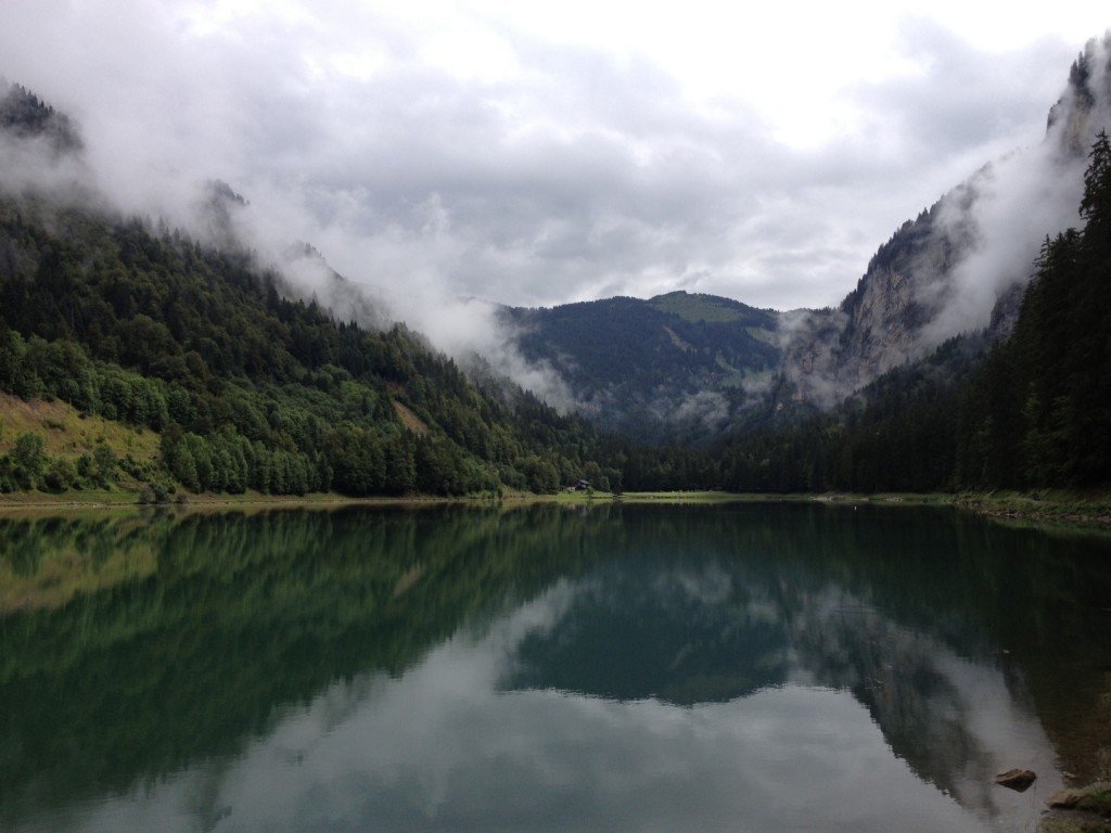 Another view of the lake at Montriond
