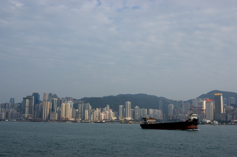 Hong Kong from the promenade in Kowloon