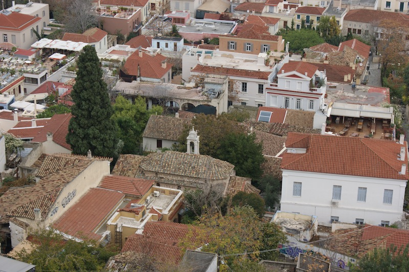 Plaka rooftops from the Acropolis