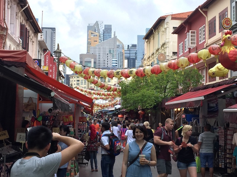 The busy and colourful streets of Chinatown