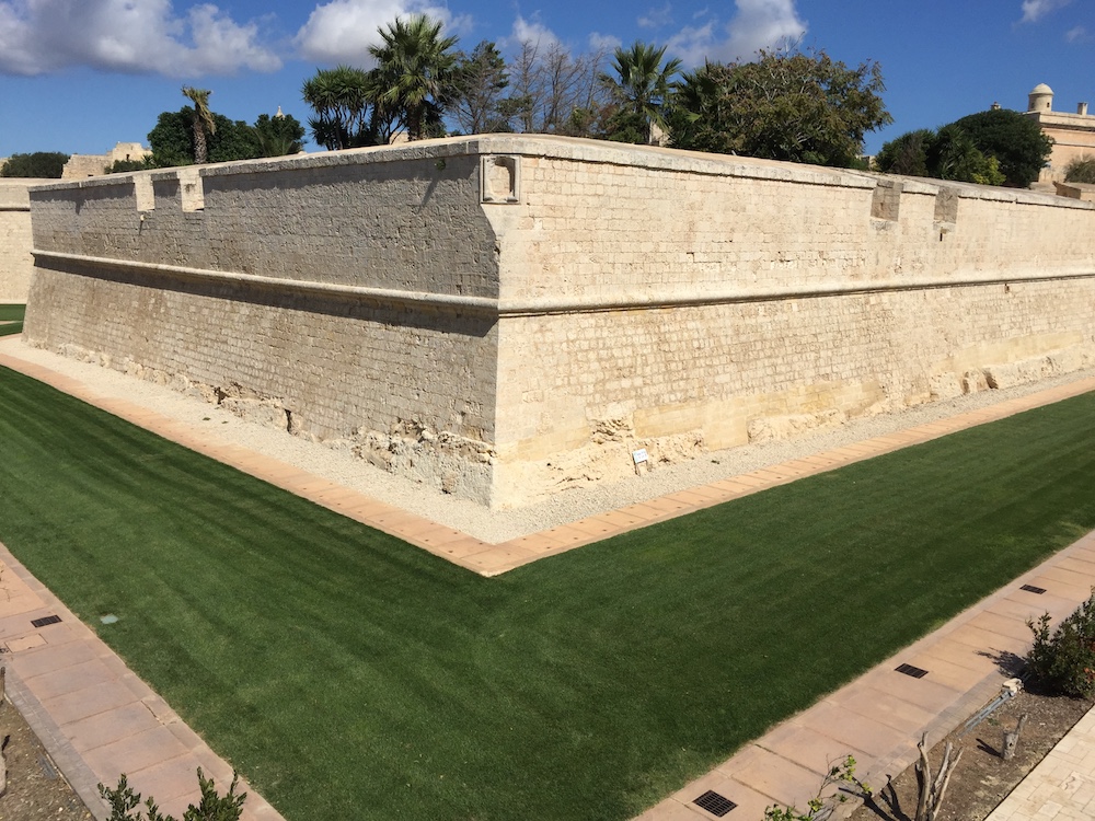 The historic walls of Mdina