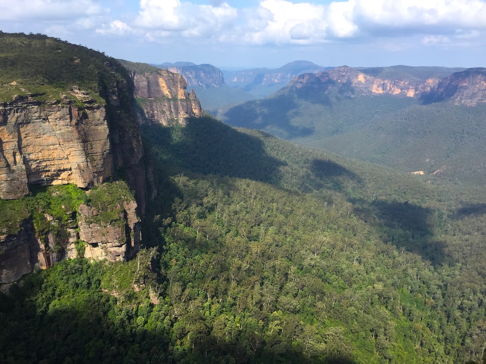 The Blue Mountains from Govetts Leap
