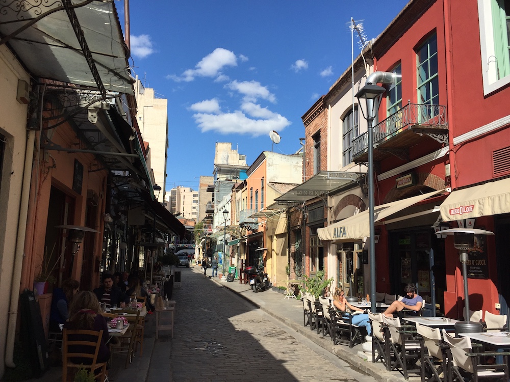 The streets of Ladadika