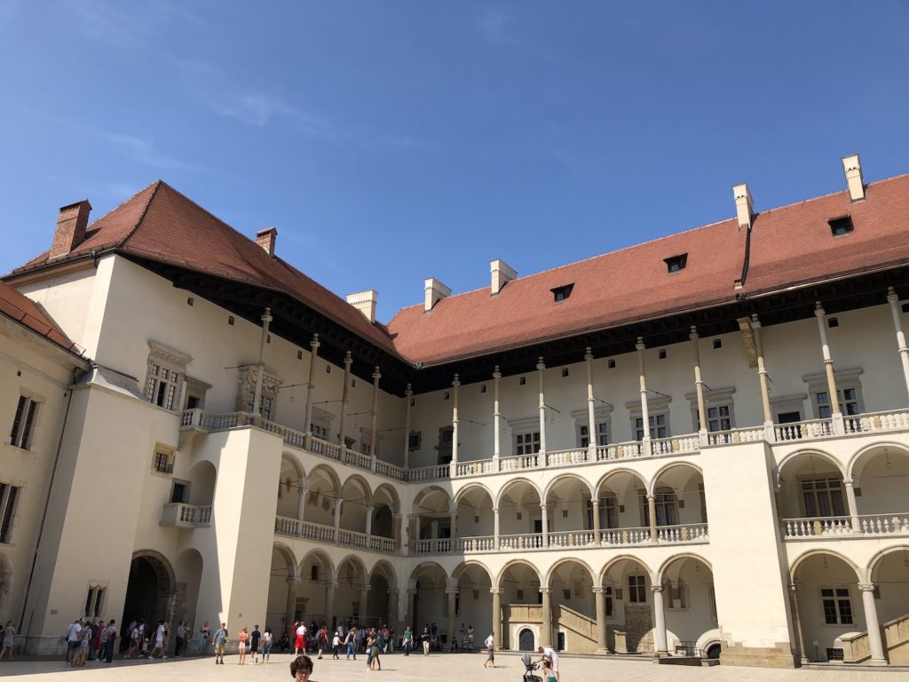 The royal palace on Wawel Hill