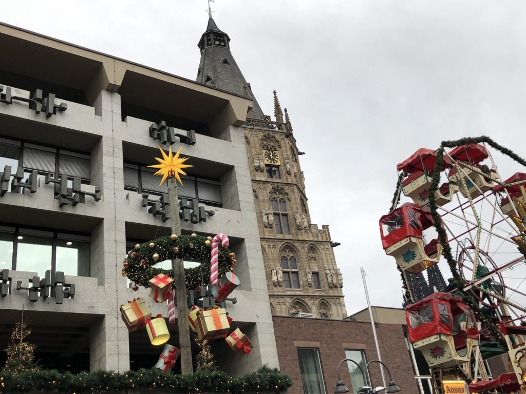 Cologne's town hall at Christmas